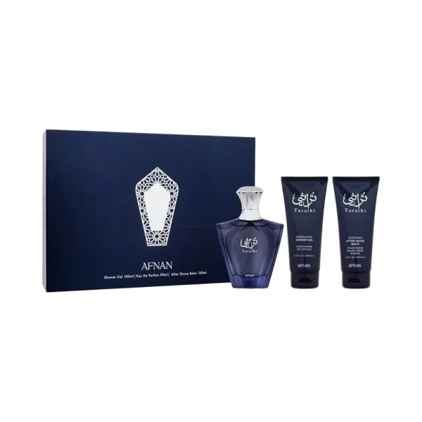 KIT AFNAN TURATHI BLUE EDP 90ML 3PZS