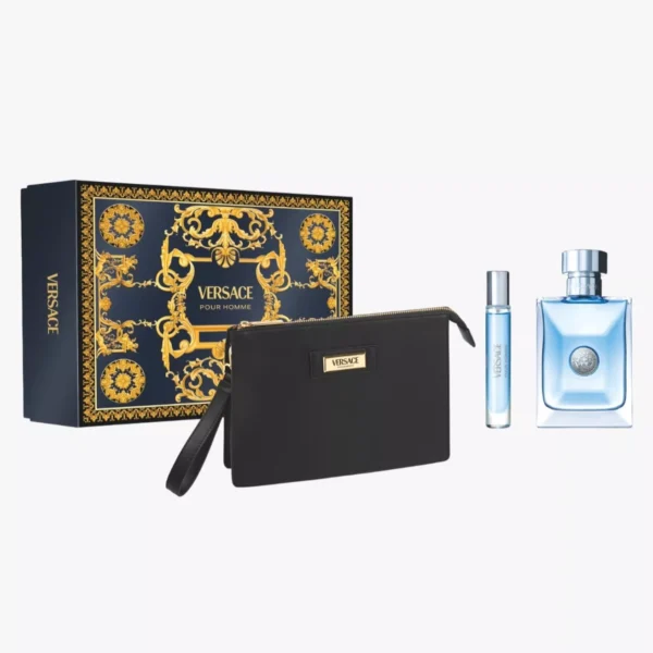 KIT VERSACE POUR HOMME EDT 100ML + 10ML+ NECESER