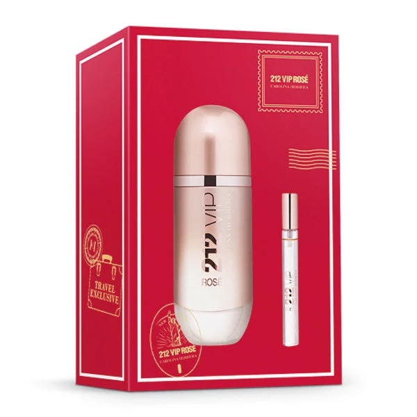 KIT CAROLINA HERRERA VIP ROSE EDP 80ML + 10ML