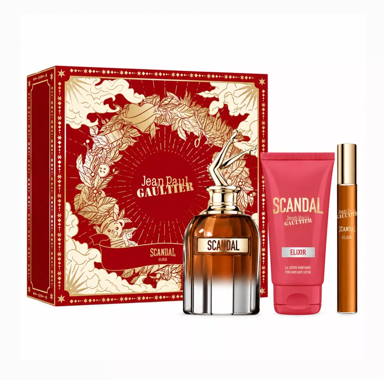 KIT JEAN PAUL GAULTIER SCANDAL ELIXIR FEM PARFUM 80ML + BL + 10ML KIT JEAN PAUL GAULTIER SCANDAL ELIXIR FEM PARFUM 80ML + BL + 10ML